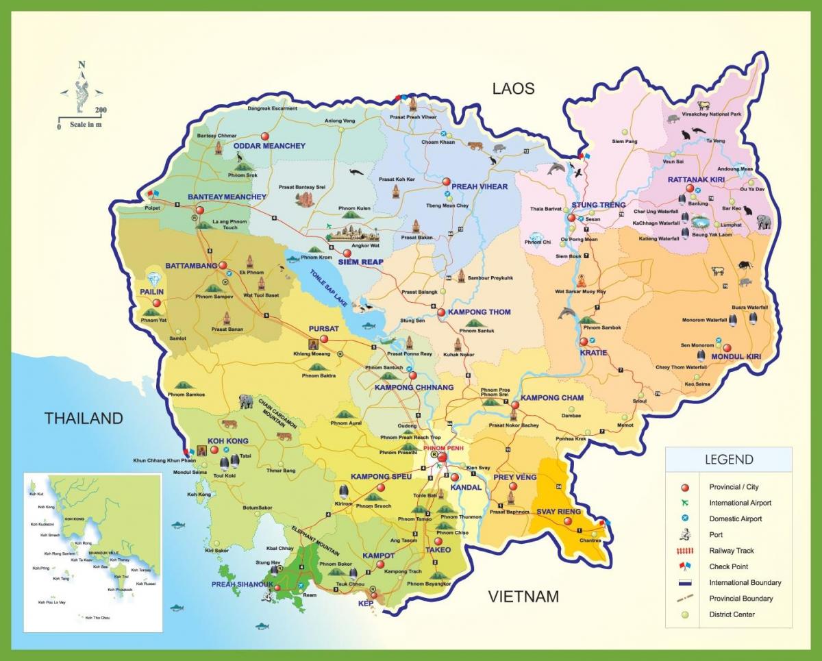 კამბოჯის მოგზაურობის რუკა